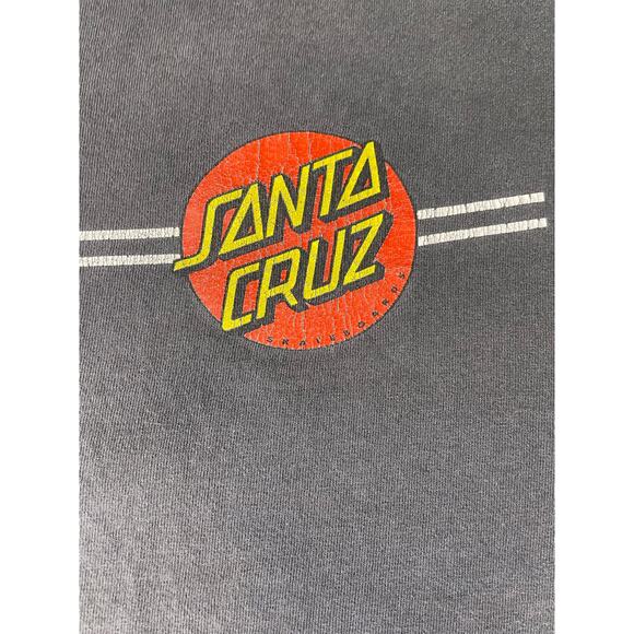 Santa Cruz Skateboards Logo T-Shirt Charcoal Gray L - Picture 5 of 6